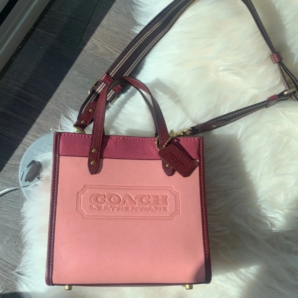 Coach Field Tote 22 In Colorblock With Coach Badge